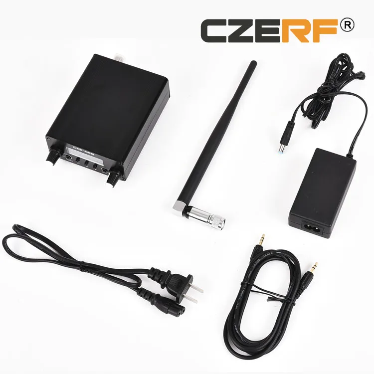 CZE-05B 0,5 Вт мини-аудио усилитель fm-передатчик 76-108 МГц стерео PLL lcd Цвет Черный