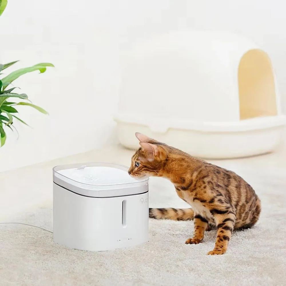 Xiaomi котенок Щенок Pet диспенсер для воды кошка живой фонтан Электрический ПЭТ