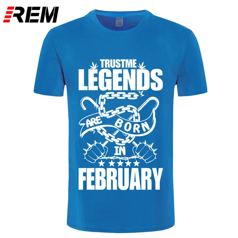 Футболка REM мужская с надписью Легенды рождены в февраля|t shirt men|t shirtmen t |
