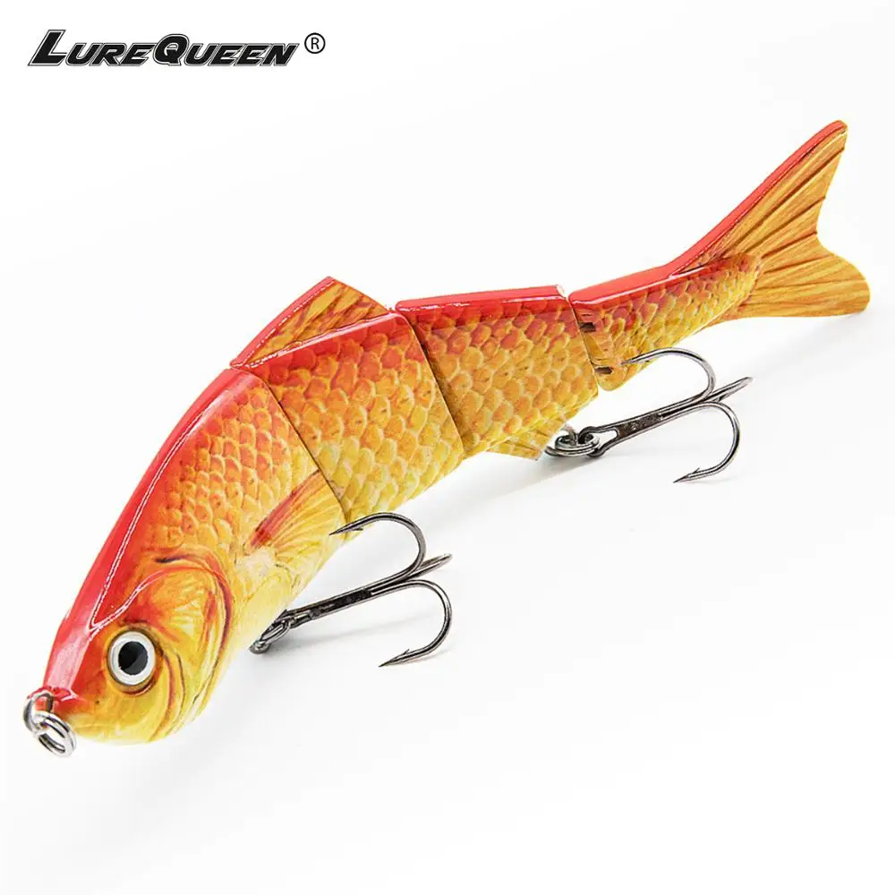 15cm 34g Lurequeen 4 Segments Jointed Bait Sinking Fishing Lures Tackle