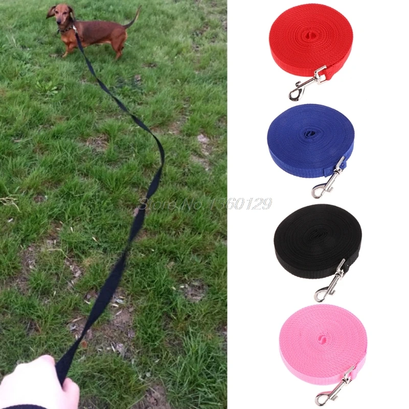 

Pet Dog Puppy Lead Leash Long Strap Nylon Rope Obedience Training Walking 1.5/6/10/15M Dropship