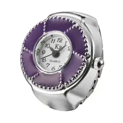 Новое кольцо часы дамы палец кварцевые Нержавеющая сталь эластичные Часы для Для женщин девочек часы серебро подарок; Прямая поставка;