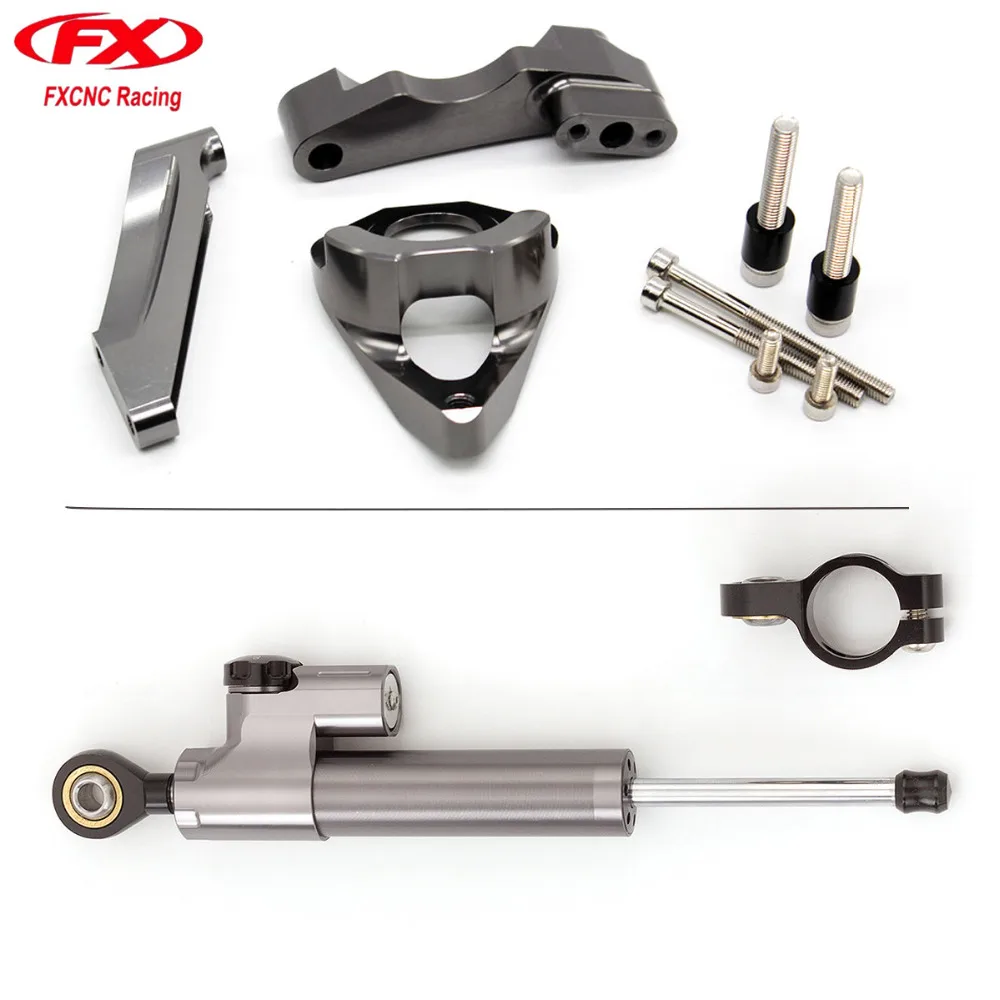 

For Suzuki GSXR 600 GSXR 750 2001 - 2005 04 Motorcycle Stabilizer Damper Steering Mounting Mount Bracket Holder Support Kit Set