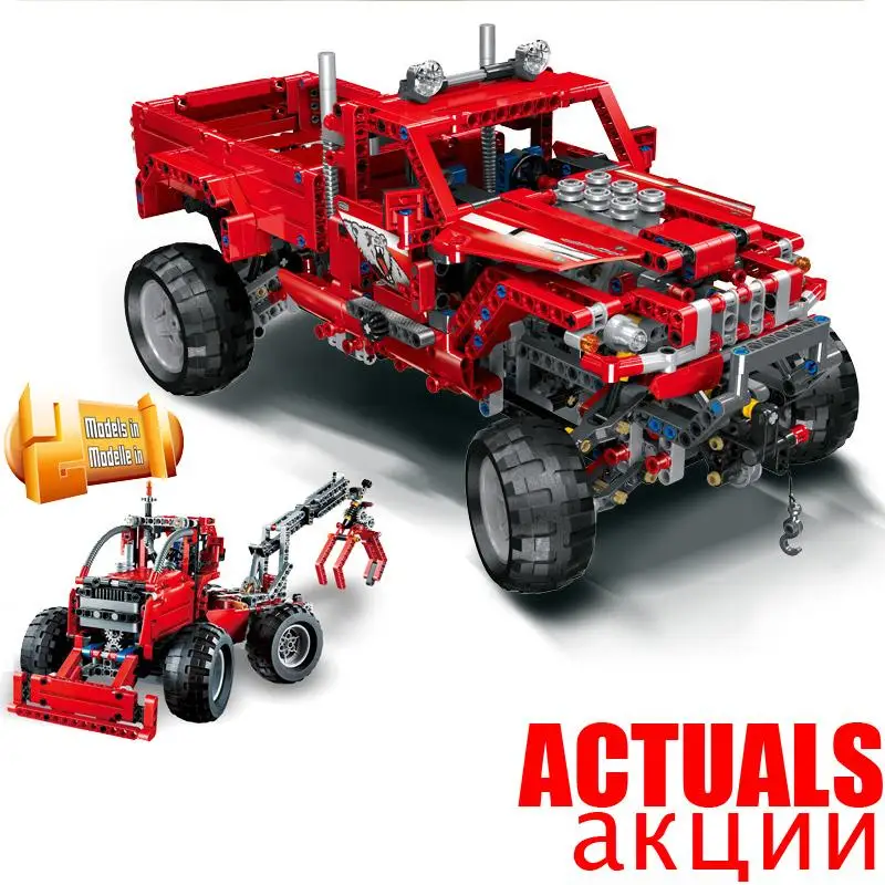 

LELE 38038 Customised Pick-Up Technic Model Building Blocks Bricks Toys Enlighten For Boys oyuncak Compatible legoINGly 42029