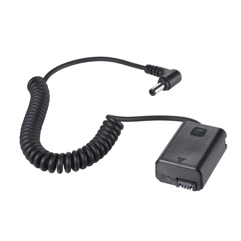 

Andoer NP-FW50 Dummy Battery Pack Coupler Adapter with DC Male Connector for Sony A7 A7II A7R A7S A7RII A7SII A6000 A5000