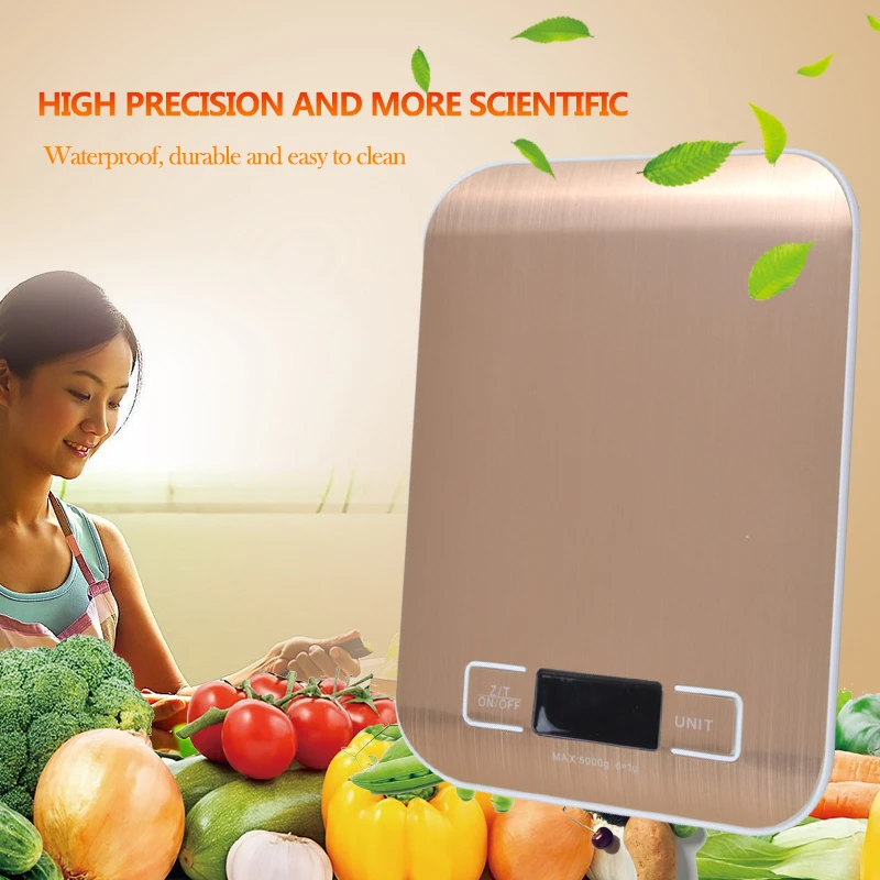 10 кг/1g Портативный электронные кухонные весы для готовки с Кухня Высокоточный баланс качество электронные весы для взвешивания пищевых продуктов весы шкала для заваривания чая