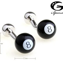 IGame снукер манжеты звено качество латунный материал Новинка Черный Бильярд 8 дизайн