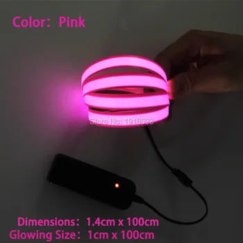 

Event Party Decoration Neon glow light EL Strip EL Tape High quality LED Strip Lights not include Inverter