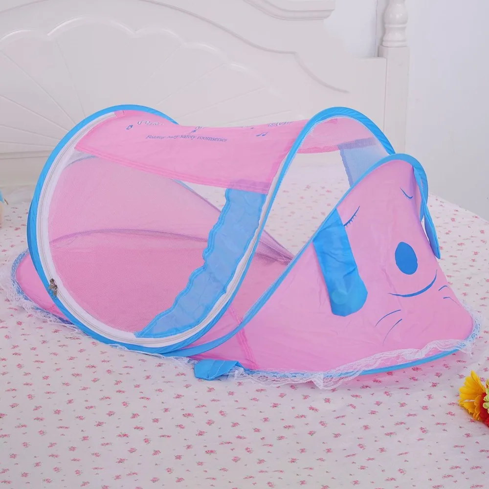 Новинка 2019 года портативный складной Мультфильмы для новорожденных кровать с противомоскитной сеткой комаров сетки младенческой детская