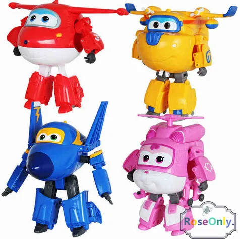 15 см игрушки Super Wings мини роботы трансформеры самолет экшн фигурки для мальчиков
