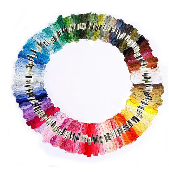 

Thread for Embroidery,Embroidery Thread 24 Skein 8m Cotton Embroidery 6-Strand Floss Sewing Thread CannetiLLe