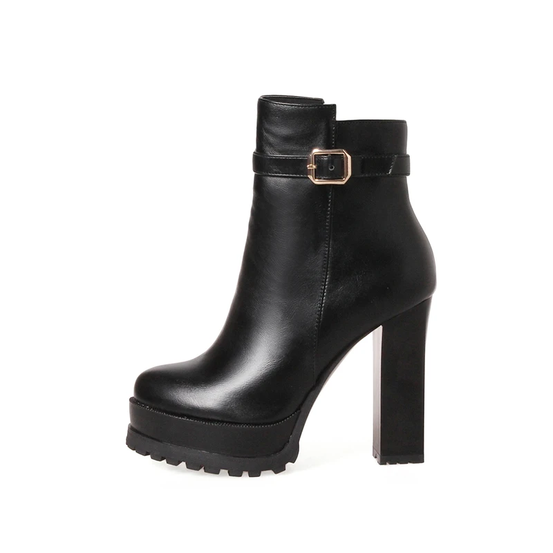 Bottes Carré Haute Nouveau Chaussures Boot Tailles Doratasia Parti Offre Mode 2018 Spéciale Talons Femmes Grandes Cheville 33 43 Femme Noir Noir rouge wO8n0PkX
