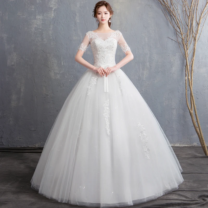 Fansmile новое платье; Robe de Mariage дешевое свадебное платье Китай Vestidos de Novia свадебное платье бальное, свадебное платье FSM-624F