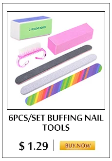 6pcs Set Buffing Nail Tools