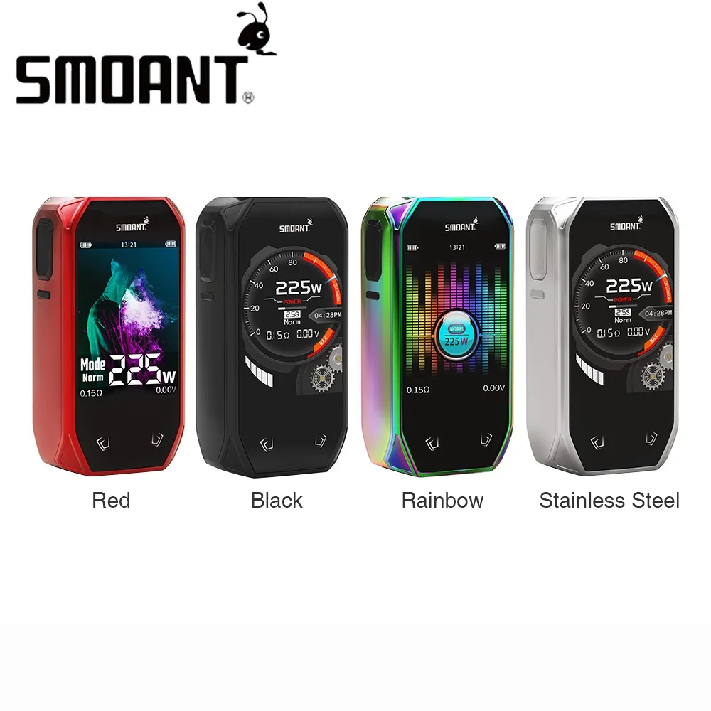 Оригинальный Smoant Набу 225 Вт TC поле MOD Классическая UI варианты и музыкальный режим без 18650 Батарея поле Mod Vs smoant сайлонов/Харон мини