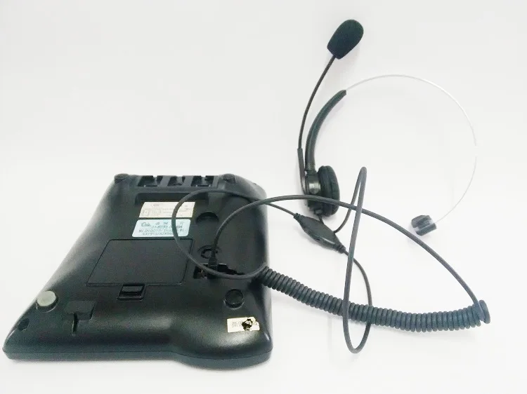 Call Center Headset Telephone Corded Wired Mic Office Head Phone RJ11 Headset fits for all telephones