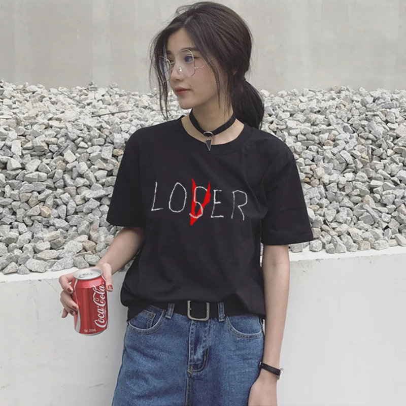 

2018 ZSIIBO new Movie It Losers Club T Shirt Men Women Casual Cotton Short Sleeve Loser Lover It Inspired T-Shirt Tops