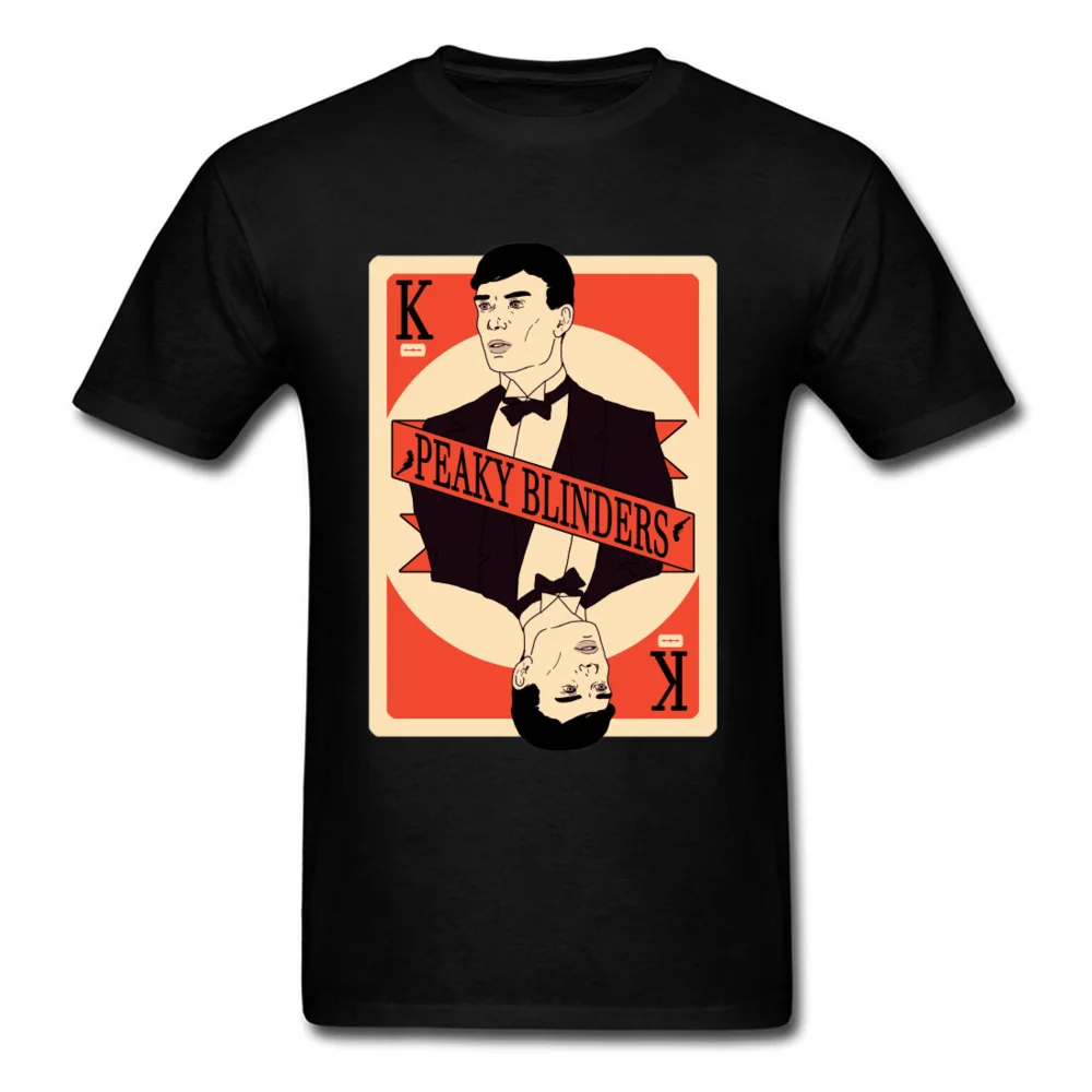 peaky Tshirts Fashionable Short Sleeve Gift Pure Cotton Round Neck Men Tops Tees Summer Tops T Shirt Summer/Autumn peaky black