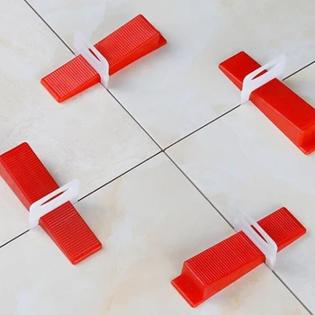 

Accurate Tile Leveling System100 Clips + 100 Wedges+1Tile pliers Floor Wall Flat Leveler Plastic Spacers constructions tool