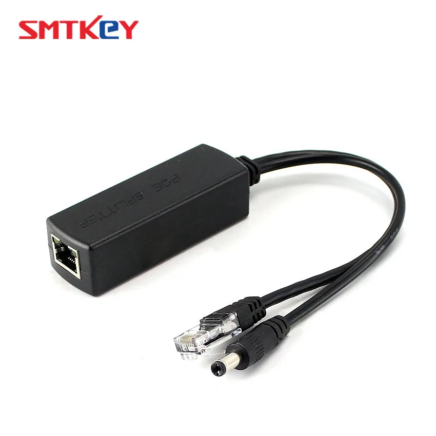Standard IEEE802.3af 10/100M 48V POE Splitter to 12V IP Network Camera