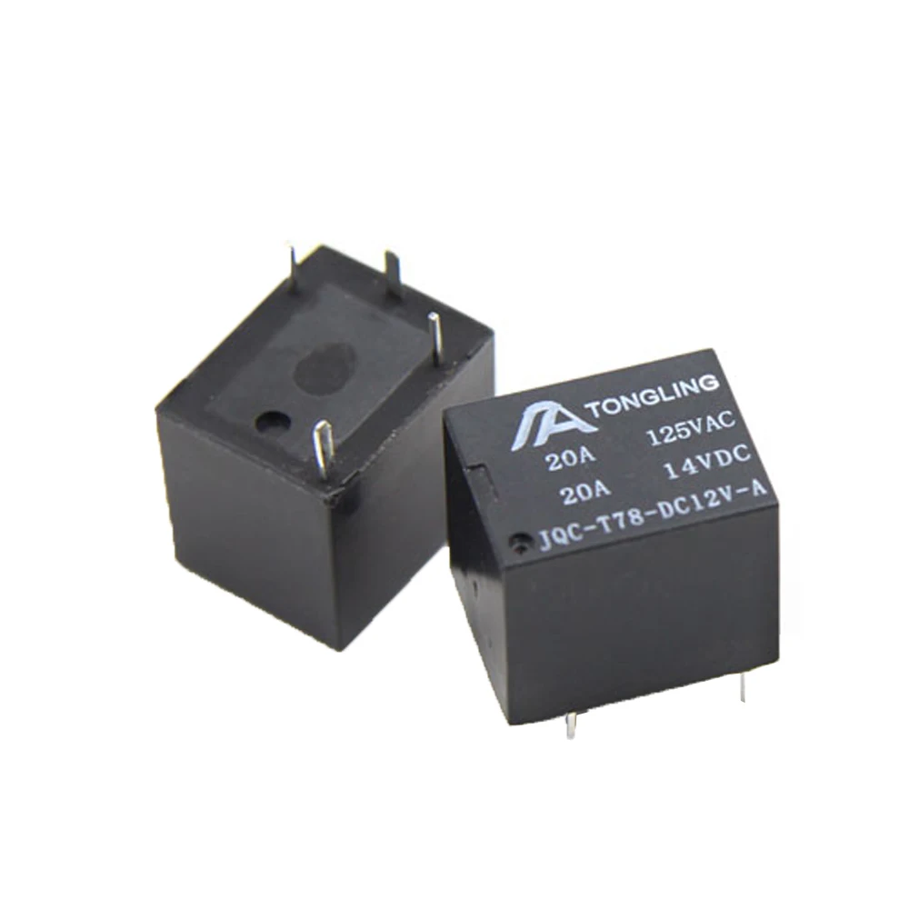 

JQC Normally open 4 Pin 12V home appliances car anti-theft 5 feet DC DC12V conversion type T78 small relay