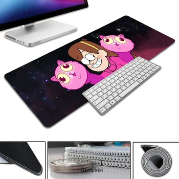 

Newest Gravity Falls Super Large Mouse Pad 900*300*2mm and 700*300*2mm With Locking Edge For desktop And Laptop Computer