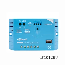 LS1012EU 10A 12V Solar Charge Controller Epsolar PWM PV 100W 18V Solar Panels charger Regulators 5V USB port
