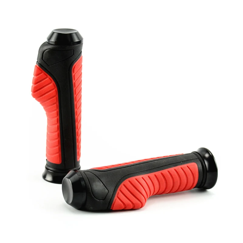 Motorcycle Grips Non Slip Rubber Bar End Thruster Grip Motorcycle Comfort Hand Handlebar Grip Thruster Grip TD326 - Цвет: Красный