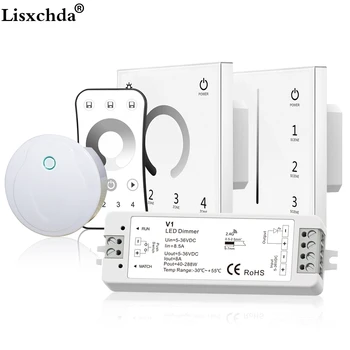 

LED PWM Wireless RF Dimmer 2.4G 4-Zone/Wifi Remote Control DC12-24V Brightness adjustment for LED Strip