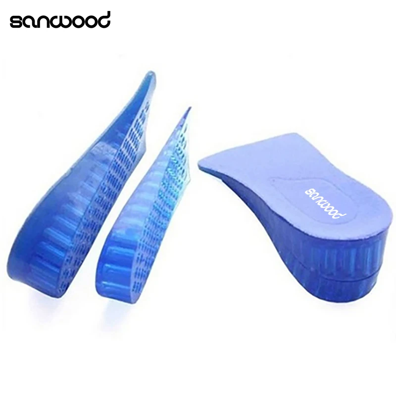 Shoe Insoles Heel Insoles Heel Cushion Insole Unisex Gel Silicone Height Increase Insole Memory Foam Arch Support SANWOOD