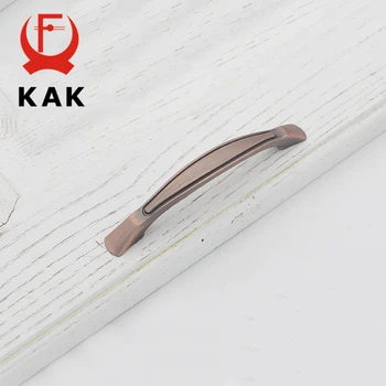 KAK Vintage Bronze Handles Kitchen Cabinet Handles Drawer Knobs Antique Cupboard Door Wardrobe Pulls Furniture Handle Hardware