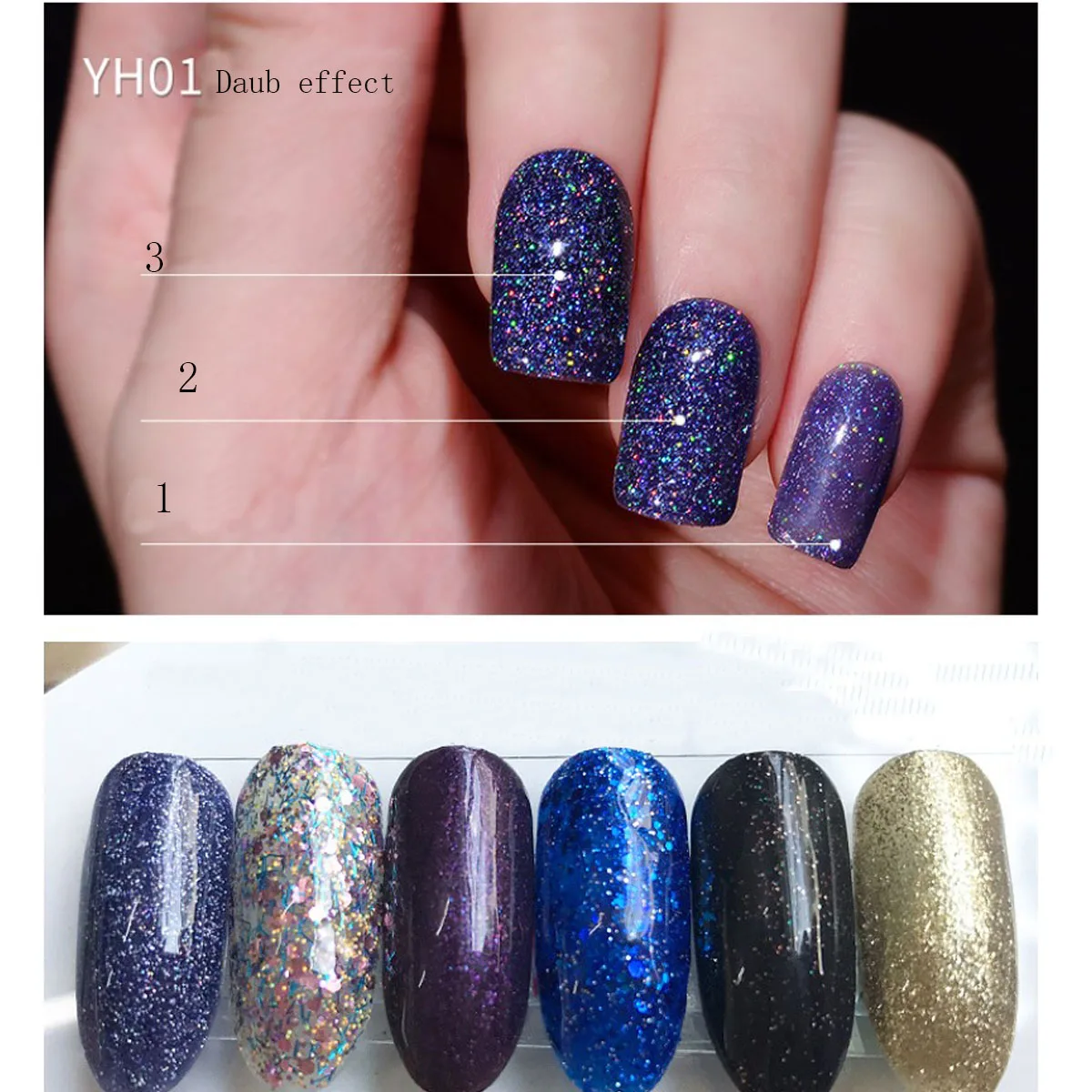 

Nail Art 15ml Shining Glitter Starry Platinum Paint Gel Lacquer Nail Art Soak off Platinum UV LED Gel Nail Polish