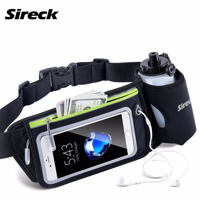 Sireck Running Waist Bag Sports Running Hydration Belt 6.0'' Touchscreen Waterproof Phone Bag Sport Gym Fitness Trail Run Bag