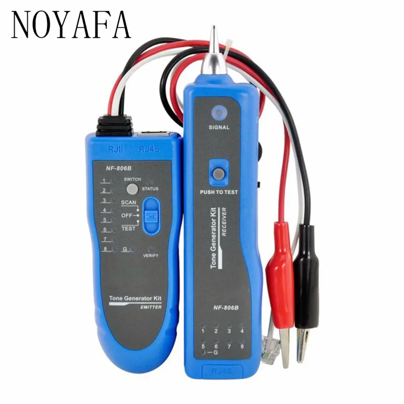 

Professional Noyafa NF-806 Network Wire Tracker Telephone Wire Finder Portable Handheld RJ45 RJ11 LAN Cable Testing Tool
