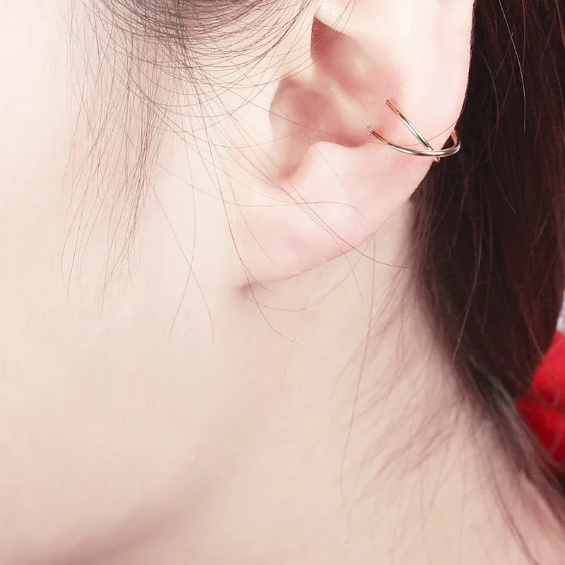 Непроколотое ухо манжеты клип на серьги для женщин без отверстия ушные манжеты геометрические ухо манжеты 1 шт