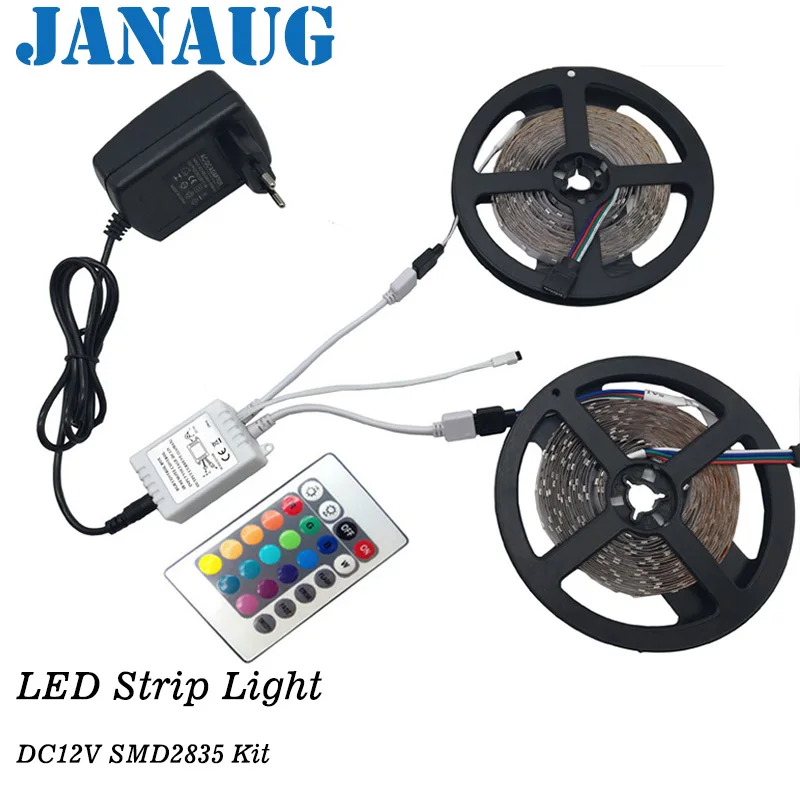 

10 meter led strip lights 3528SMD diode ribbon tape nonwaterproof 60leds/m+24Key remote controller+DC12V 3A Adapter Power Supply