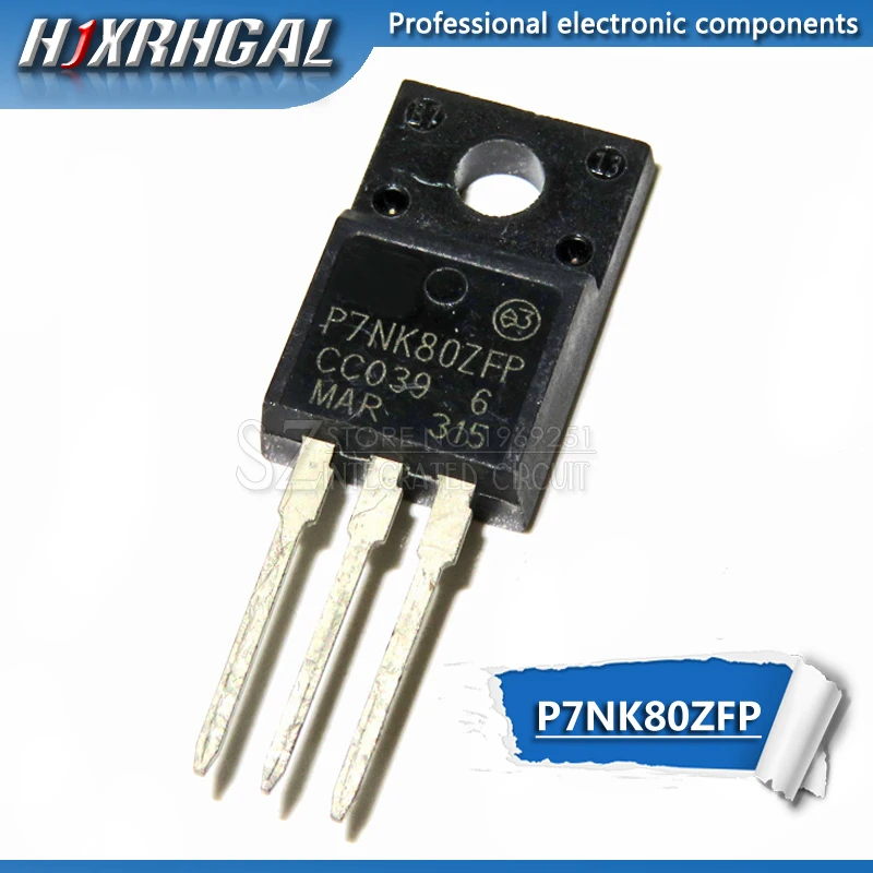 Бесплатная Доставка 10 шт./лот STP7NK80ZFP P7NK80ZFP TO-220F новый оригинальный | Электронные