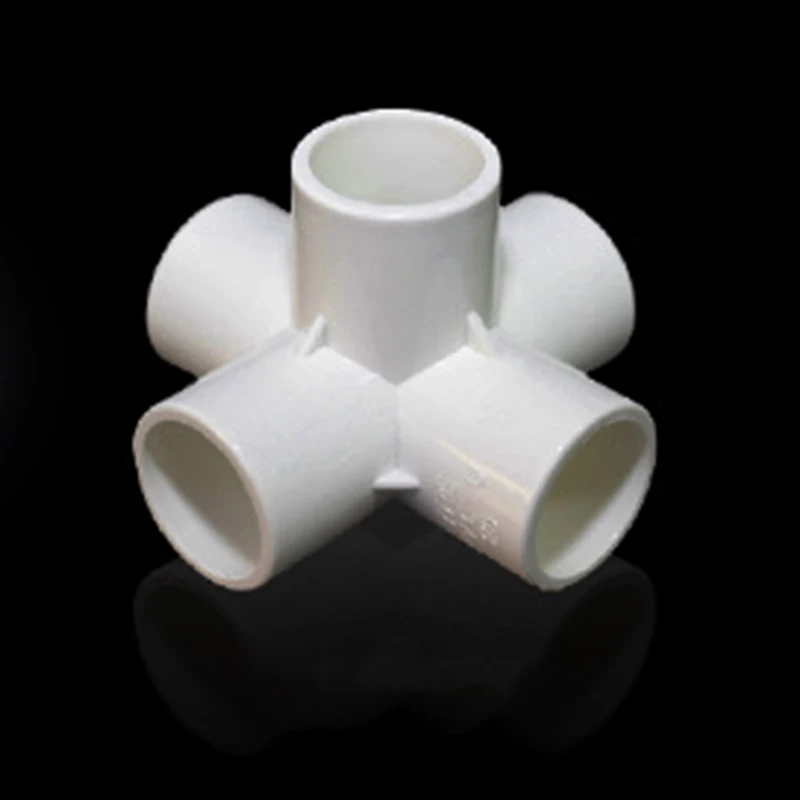 

Supply PVC Connectors 5Pcs Fittings 3/4/5 Way For rack stand For tube pipe hose Adapter Home Tube Part Reserve