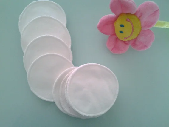 

6PCS Reusable Bamboo Cotton Breast Pad Nursing Pads For Mum Washable Pregnant 12cm Breastfeeding pads