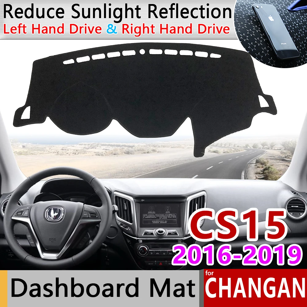 Для Changan CS15 2016 2017 2018 2019 Противоскользящий коврик для приборной панели