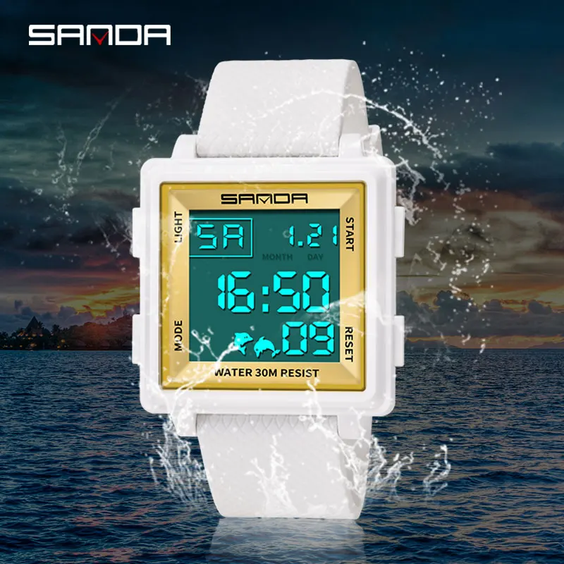 

SANDA Fashion Sports Watch Men Digital Watches Chronograph Waterproof Electronic Wristwatches Relogio Masculino Reloj Hombre