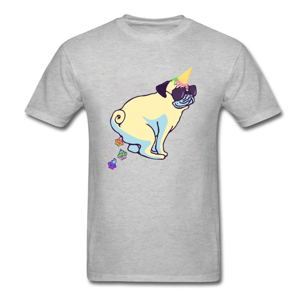 Pug Unicorn poops cupcakes_grey