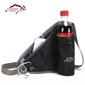 

LOCAL LION Unisex Running Travel Belt Money Nursing Waist Bag Fanny Pack Outdoor Cycling Bike Belt with Water Bottle Waist Bags