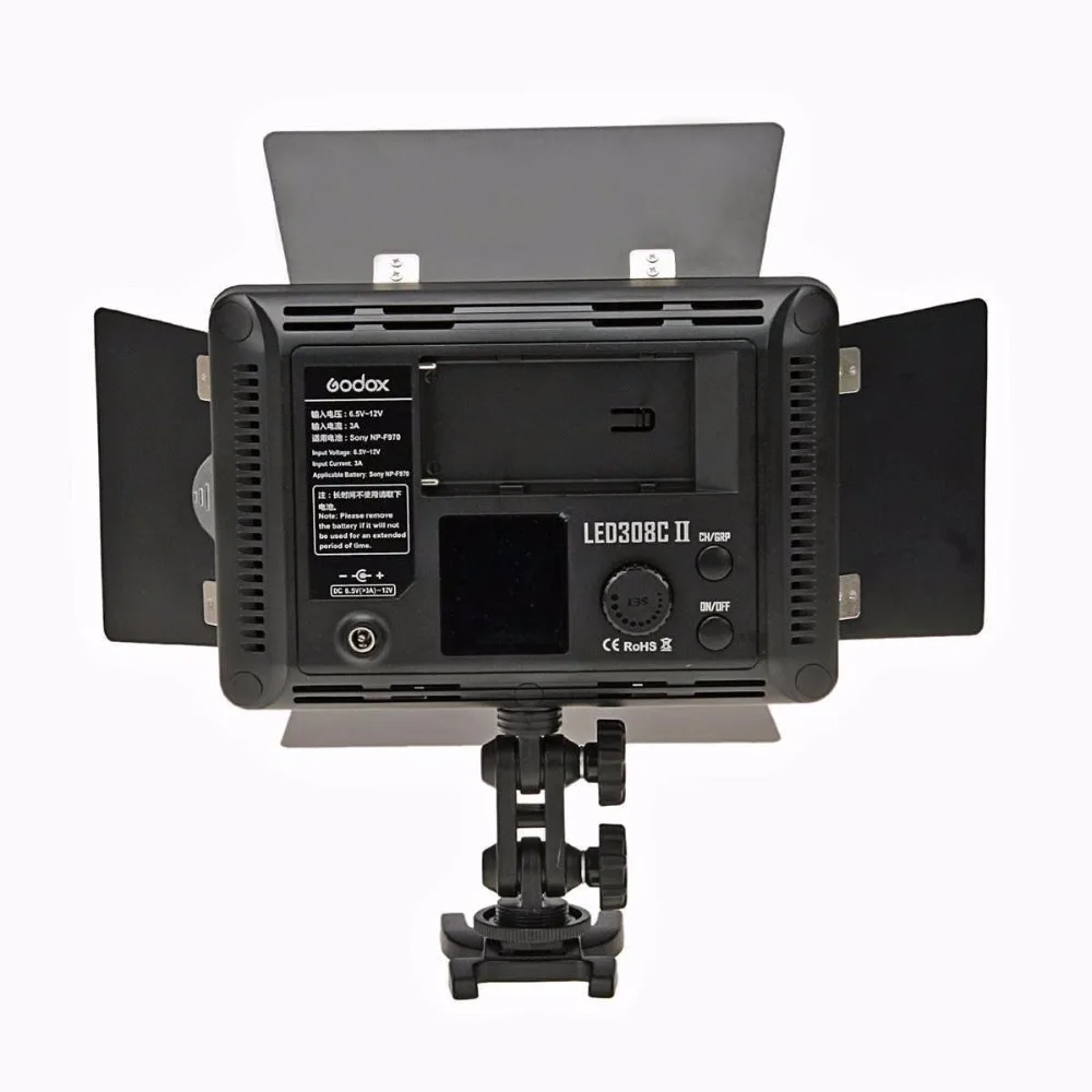 Светодиодная лампа Godox LED308C II 3300 5600K для видеостудии с пультом дистанционного