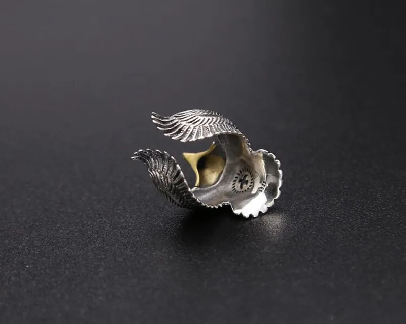 Кольцо с орлом, серебро 925 пробы, хорошее ювелирное изделие для мужчин или женщин, модные вечерние, властные, индивидуальный подарок, бренд GR15