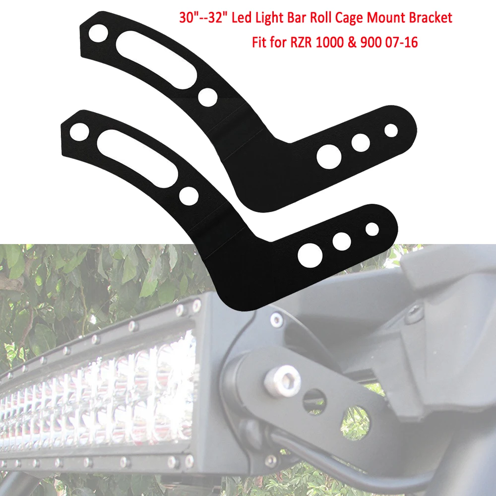 Roll Cage Mounting Bracket For 3032" LED Light Bar Polaris RZR 1000 & 900 Mount Car & Truck Fog