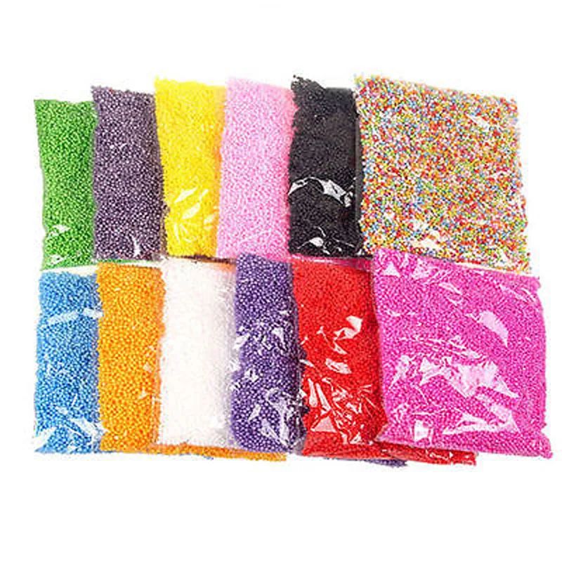 

Decorative Ranbow Assorted Color Polystyrene Styrofoam Filler Foam Mini Beads Balls DIY New