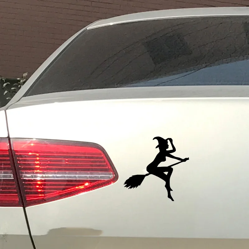 1pc SEEYULE Car Sticker Fashion Sexy Witch Lady Girl Riding Broom Reflective Vinyl Car Styling Decal for VW Golf Passat Beetle 1pc SEEYULE Car Sticker Fashion Sexy Witch Lady Girl Riding Broom Reflective Vinyl Car Styling Decal for VW Golf Passat Beetle
