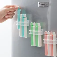 4 шт./лот присоска может быть подвешена на стену для хранения пищевых продуктов, закусок, уплотнительная сумка, зажимы для герметика, зажимы для пищевых пакетов, кухонный инструмент