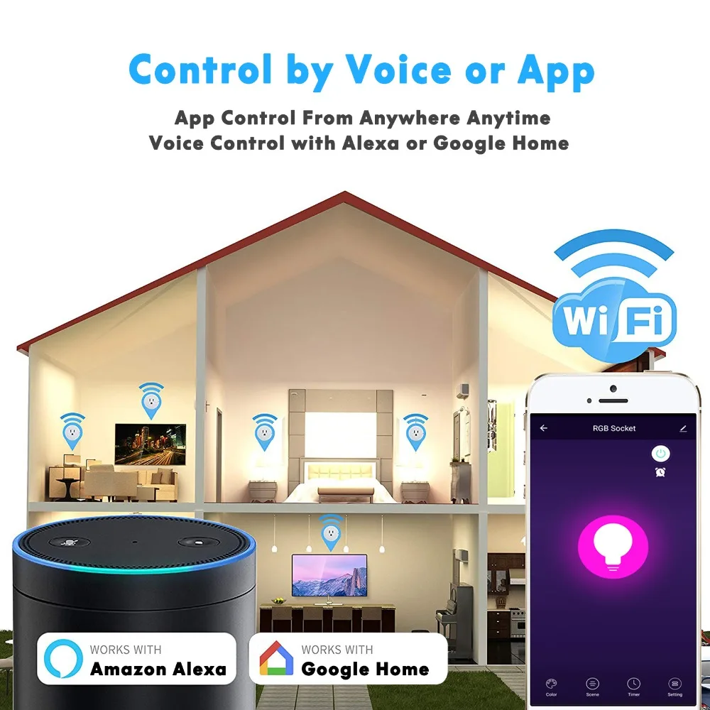 Умная розетка с поддержкой Wi Fi 16 А|Умные розетки| |